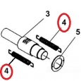 RIDGID ND pro K-60, pružina spojky (pár)