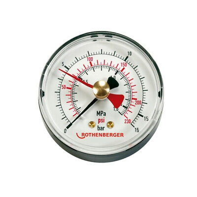Roth Manometer Roth. manometr s jemnou stupnicí16 bar, 1/4˝ - Tlakové pumpy - Nipo ...