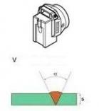 Svařovací  botka V-svar 12mm a X-svar 25mm